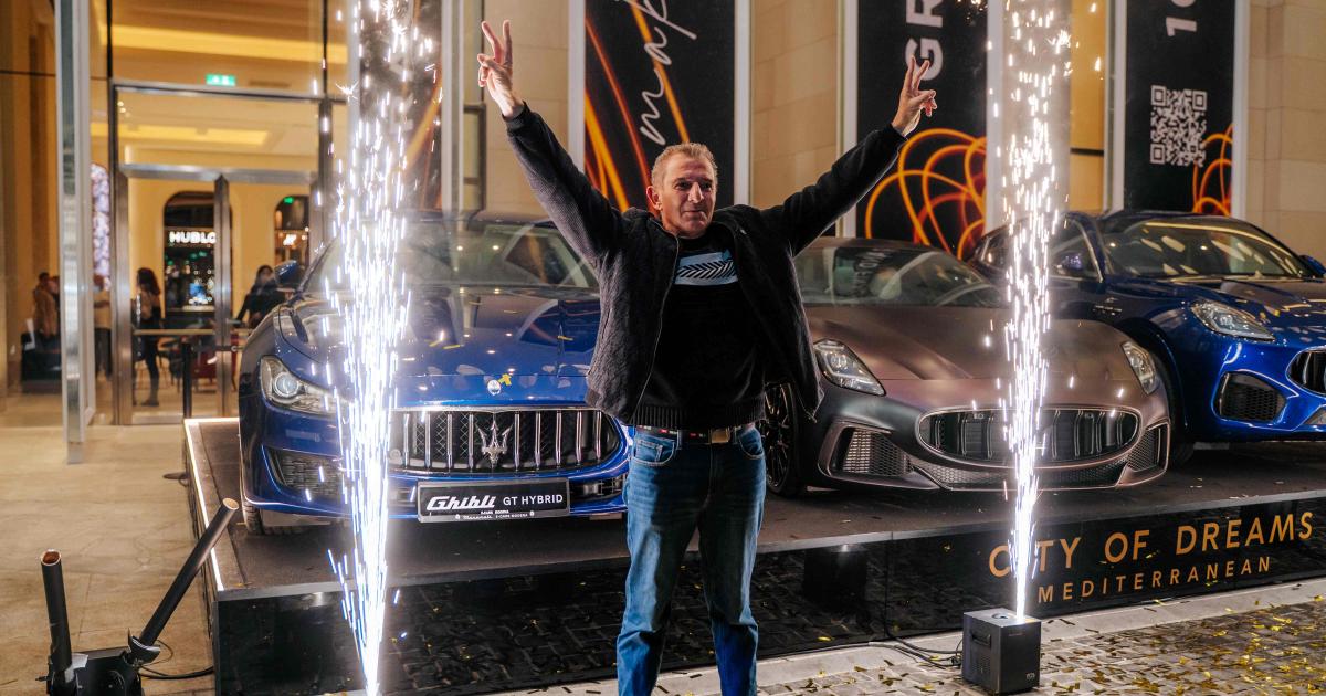 To City of Dreams Mediterranean χάρισε μία Maserati Ghibli στον μεγάλο νικητή του Racing Lights